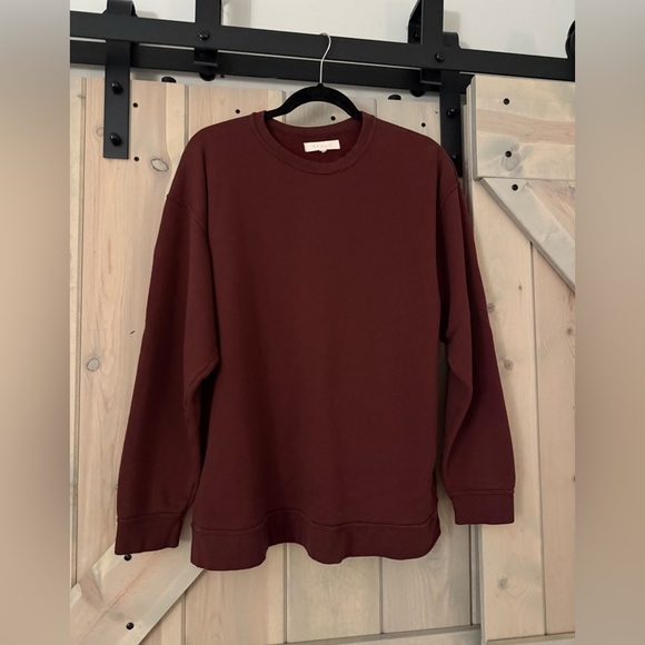 HDYWT Classic Oversized Sweat Set-Maroon - Picture 15 of 16